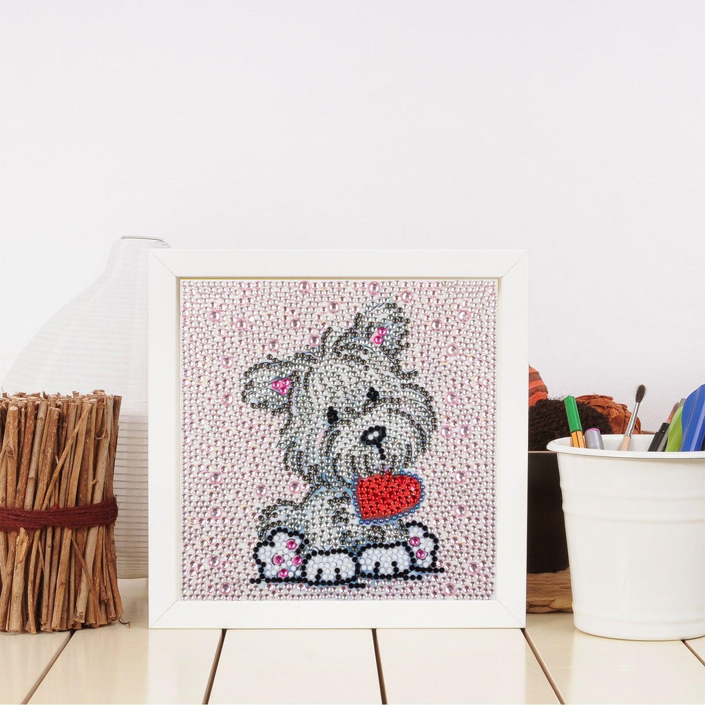 Crystal Rhinestone Full Diamond Painting-puppy - Hibah-Diamond?painting art studio