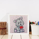 Crystal Rhinestone Full Diamond Painting-puppy - Hibah-Diamond?painting art studio