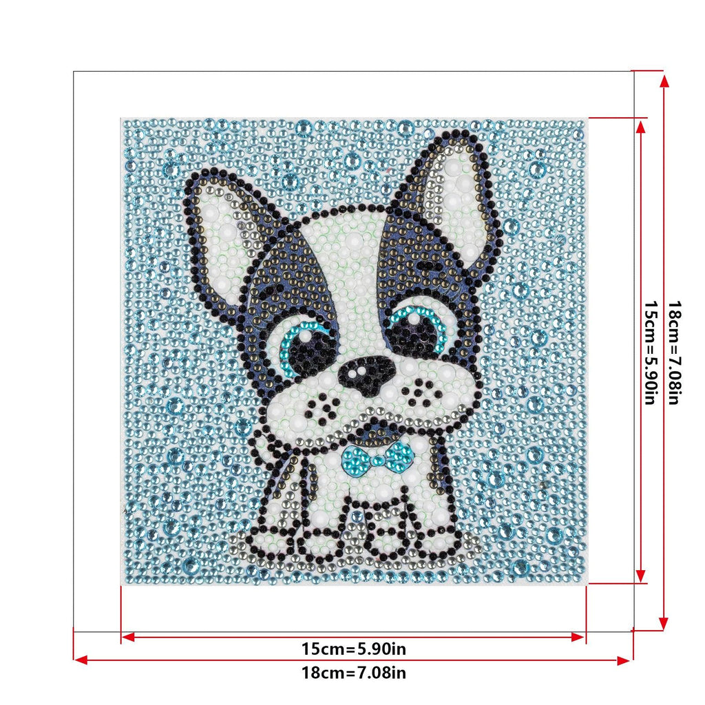 Crystal Rhinestone Full Diamond Painting-puppy - Hibah-Diamond?painting art studio