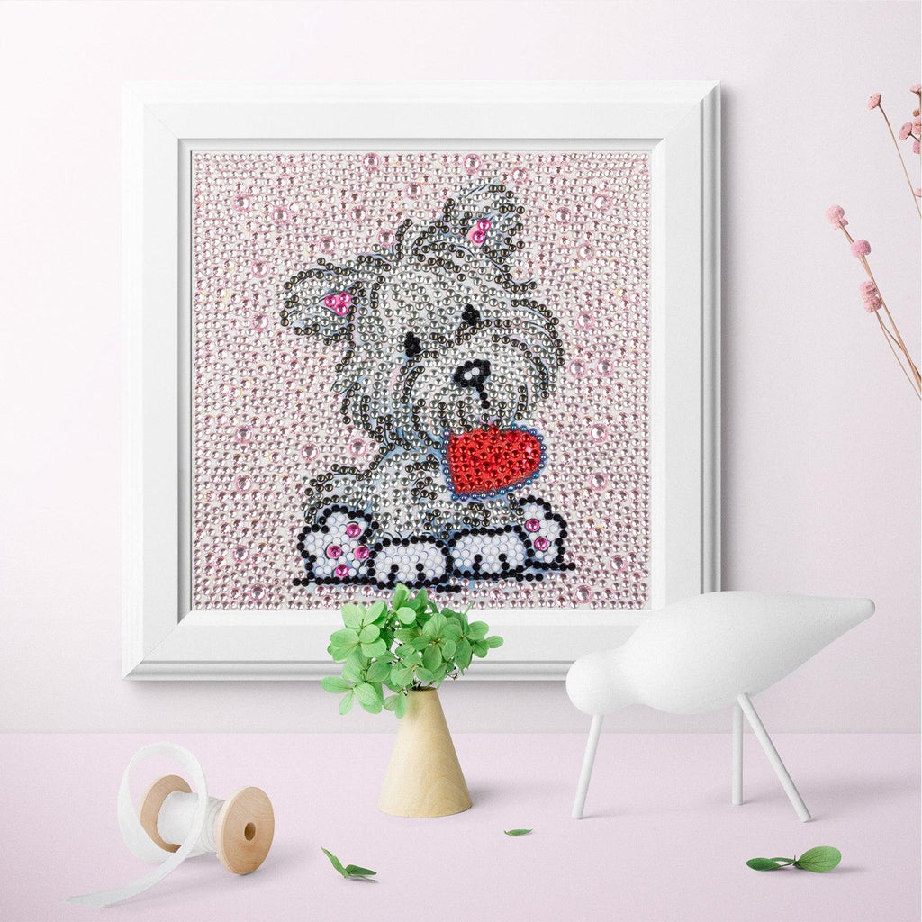 Crystal Rhinestone Full Diamond Painting-puppy - Hibah-Diamond?painting art studio