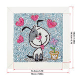 Crystal Rhinestone Full Diamond Painting-puppy - Hibah-Diamond?painting art studio