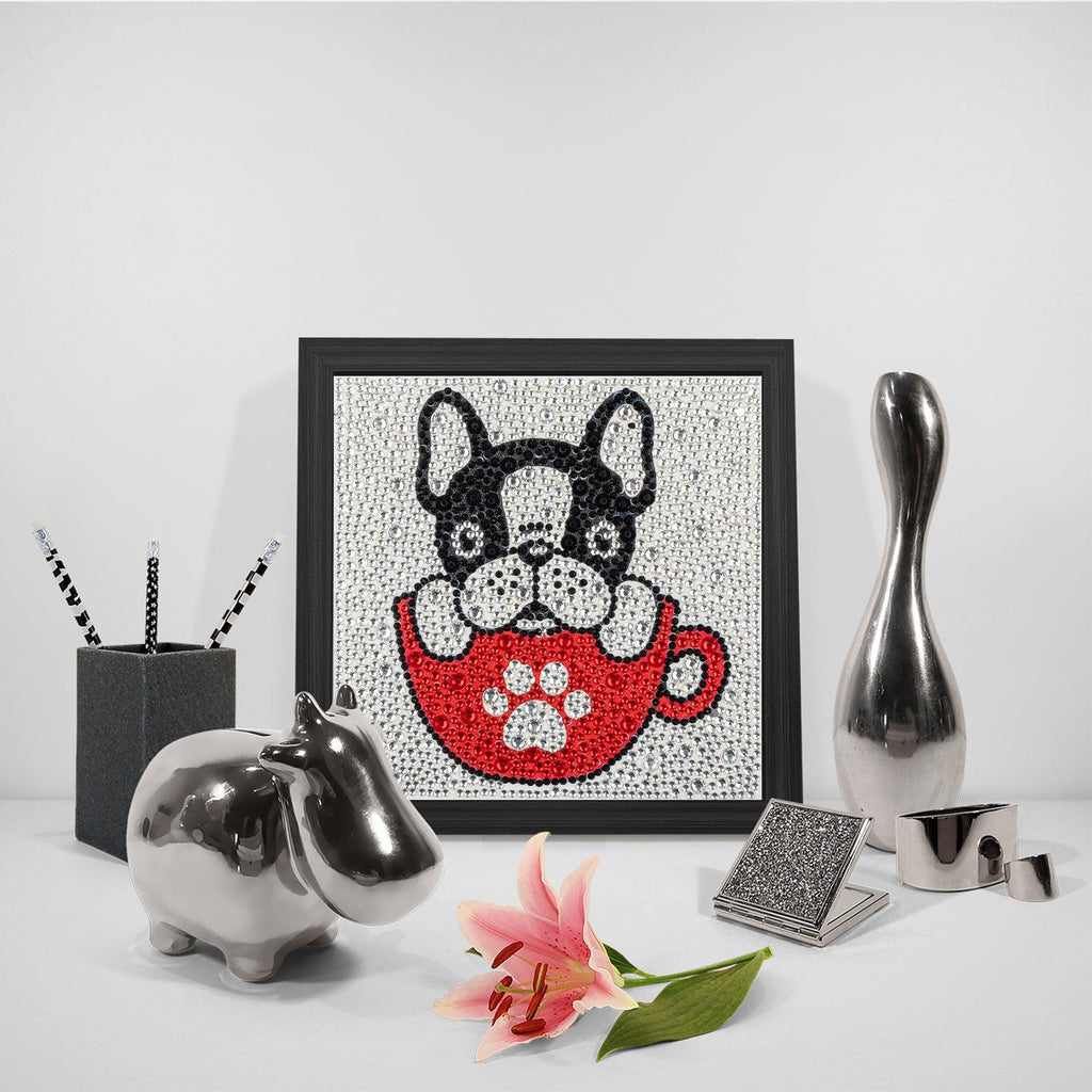 Crystal Rhinestone Full Diamond Painting-puppy - Hibah-Diamond?painting art studio