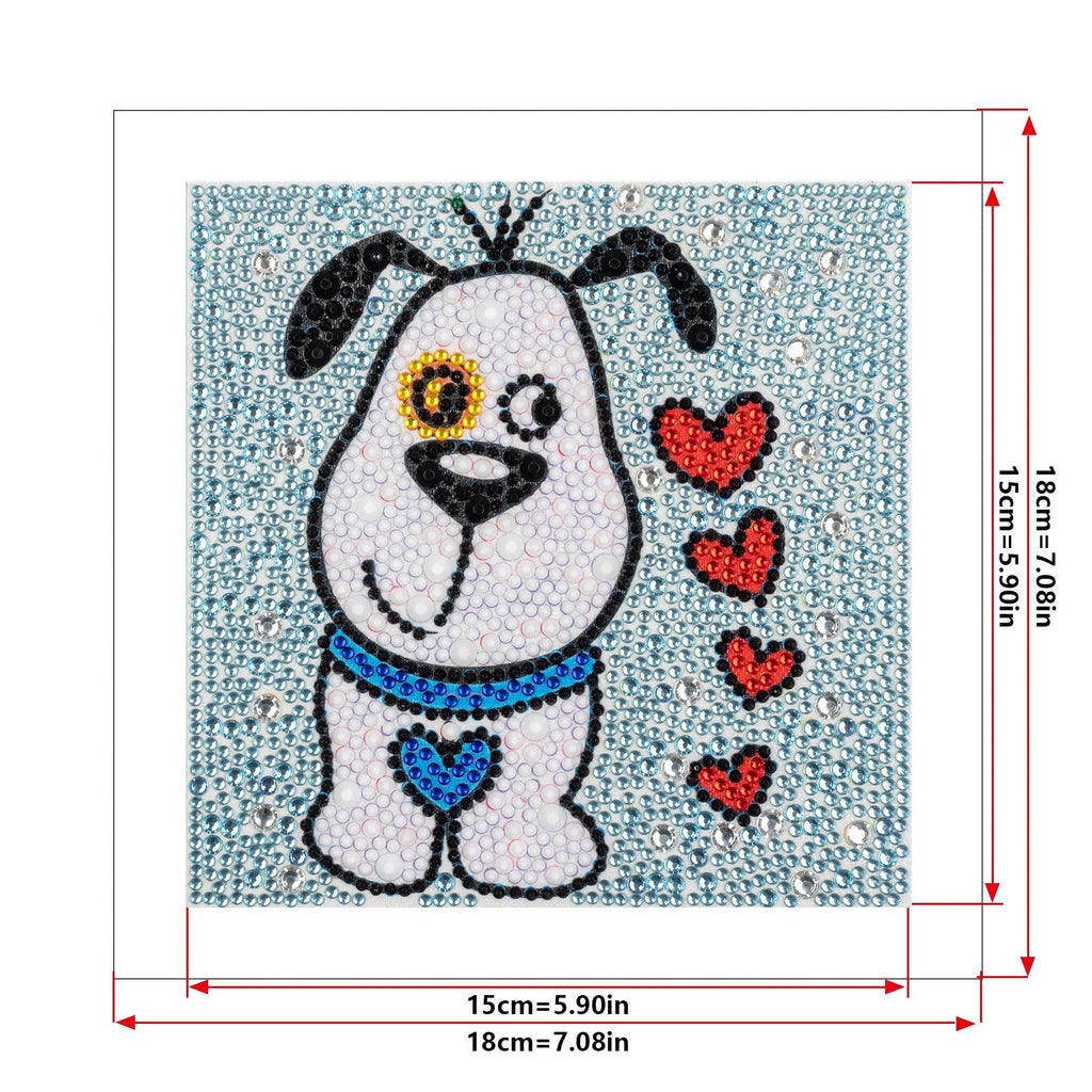 Crystal Rhinestone Full Diamond Painting-puppy - Hibah-Diamond?painting art studio
