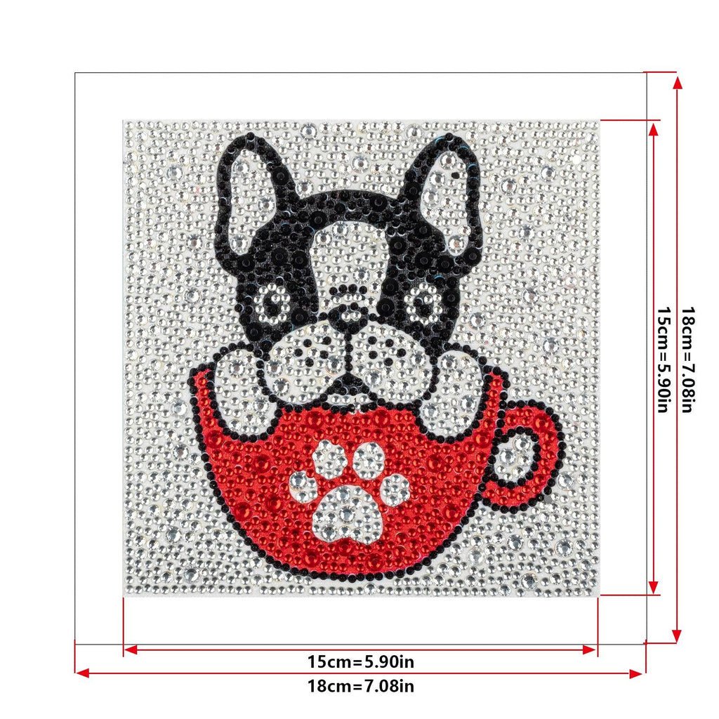 Crystal Rhinestone Full Diamond Painting-puppy - Hibah-Diamond?painting art studio