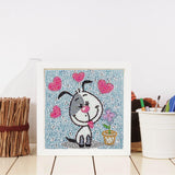 Crystal Rhinestone Full Diamond Painting-puppy - Hibah-Diamond?painting art studio