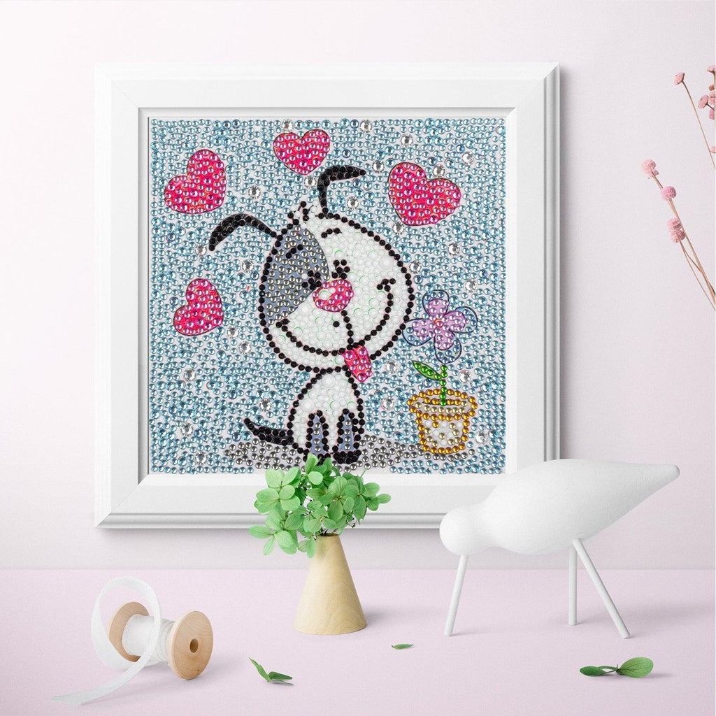 Crystal Rhinestone Full Diamond Painting-puppy - Hibah-Diamond?painting art studio