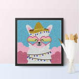 Crystal Rhinestone Full Diamond Painting - Rich cat - Hibah-Diamond?painting art studio