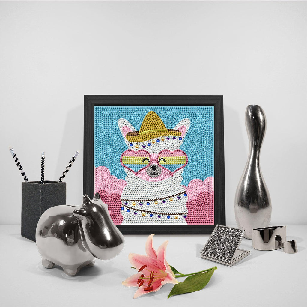 Crystal Rhinestone Full Diamond Painting - Rich cat - Hibah-Diamond?painting art studio