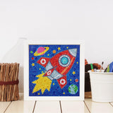 Crystal Rhinestone Full Diamond Painting- Rocket - Hibah-Diamond?painting art studio