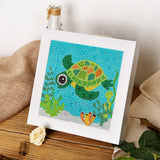 Crystal Rhinestone Full Diamond Painting-Sea turtle - Hibah-Diamond?painting art studio