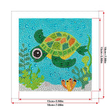 Crystal Rhinestone Full Diamond Painting-Sea turtle - Hibah-Diamond?painting art studio