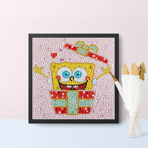 Crystal Rhinestone Full Diamond Painting-SpongeBob - Hibah-Diamond?painting art studio