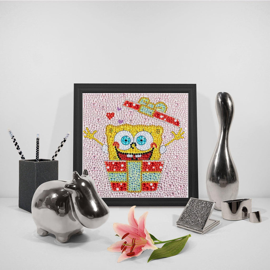 Crystal Rhinestone Full Diamond Painting-SpongeBob - Hibah-Diamond?painting art studio