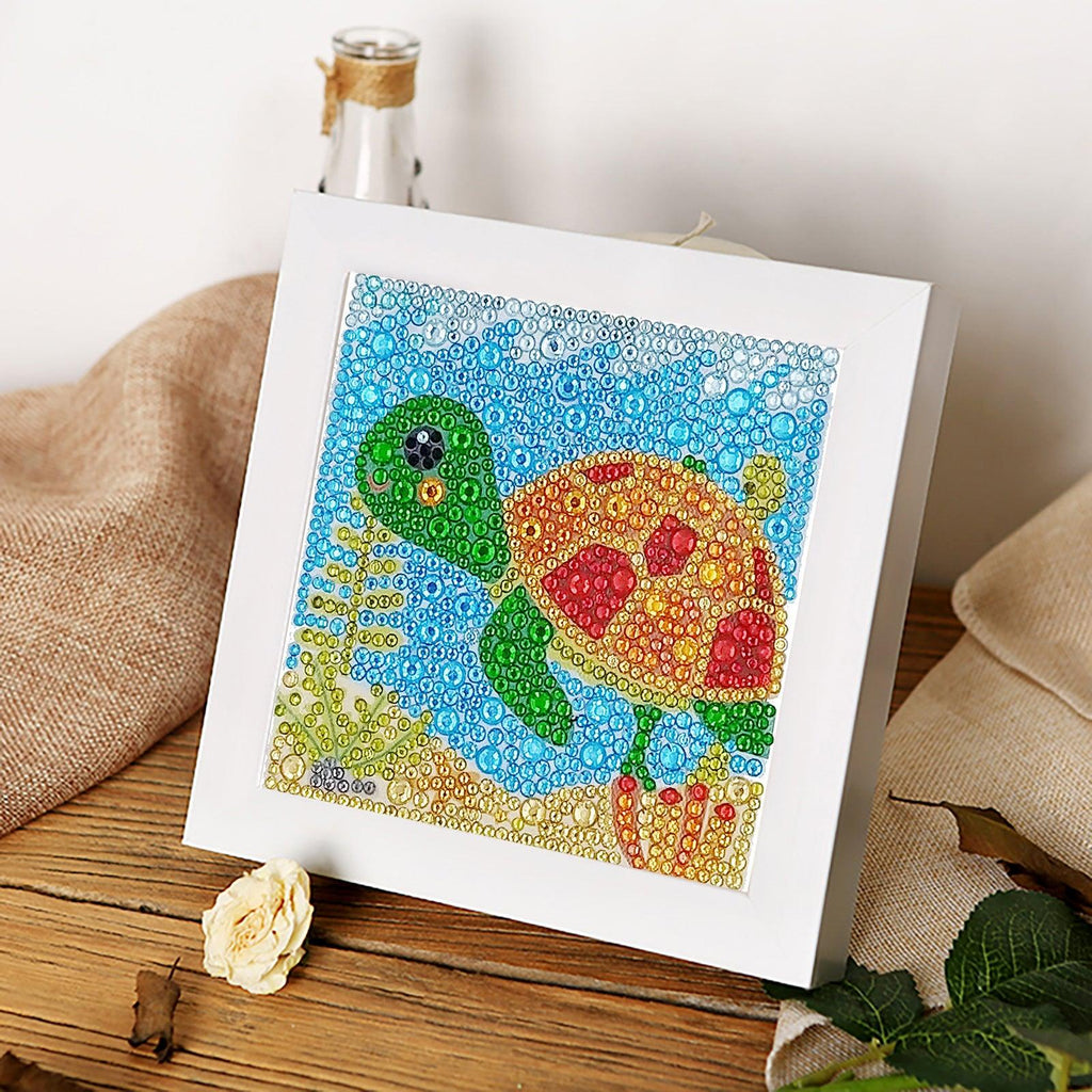 Crystal Rhinestone Full Diamond Painting - Turtle - Hibah-Diamond?painting art studio