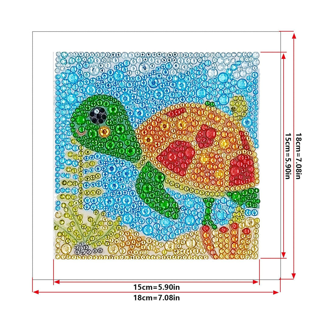 Crystal Rhinestone Full Diamond Painting - Turtle - Hibah-Diamond?painting art studio