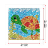 Crystal Rhinestone Full Diamond Painting - Turtle - Hibah-Diamond?painting art studio