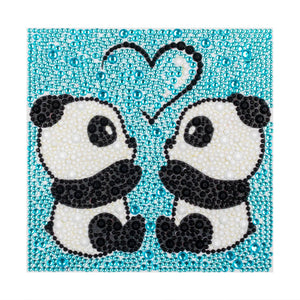 Crystal Rhinestone Full Diamond Painting-Two red pandas - Hibah-Diamond?painting art studio