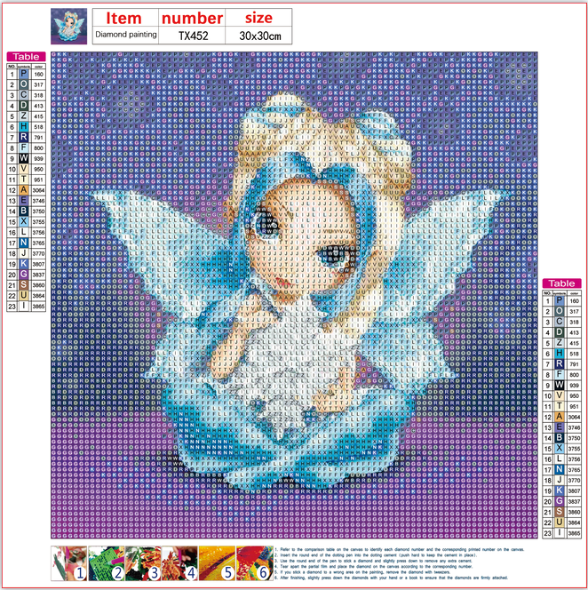Full Diamond Painting kit - Snow Fairy