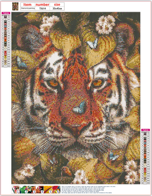 Full Diamond Painting kit - Tiger