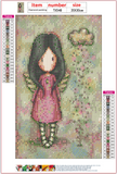 Full Diamond Painting kit - Gorjuss girl - Little Wings