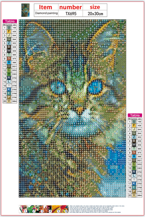 Full Diamond Painting kit - Cat