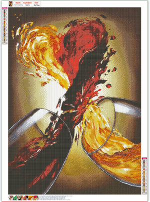 Full Diamond Painting kit - Wine glasses clink