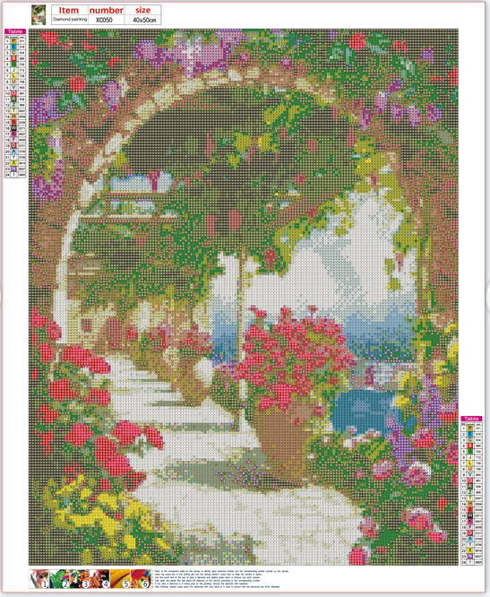 Full Diamond Painting kit - Bellagio Village