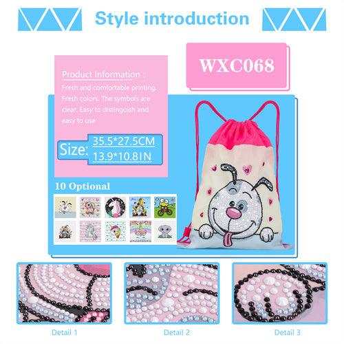Diamond Painting Drawstring bag - Cartoon dog