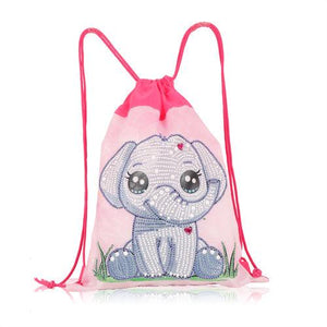 Diamond Painting Drawstring bag - Cartoon elephant