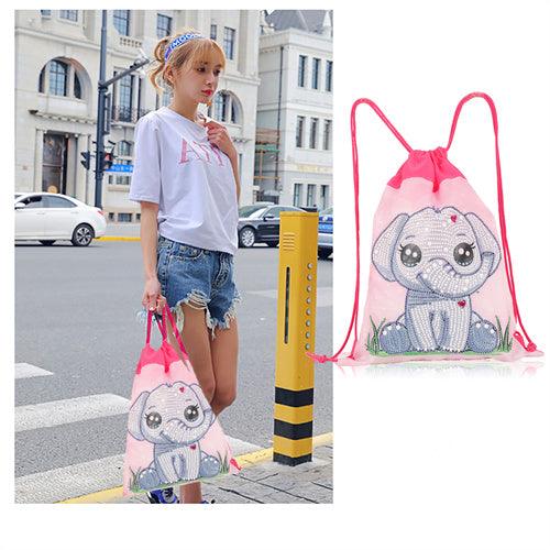 Diamond Painting Drawstring bag - Cartoon elephant