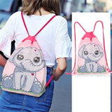 Diamond Painting Drawstring bag - Cartoon elephant