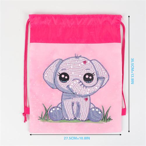 Diamond Painting Drawstring bag - Cartoon elephant