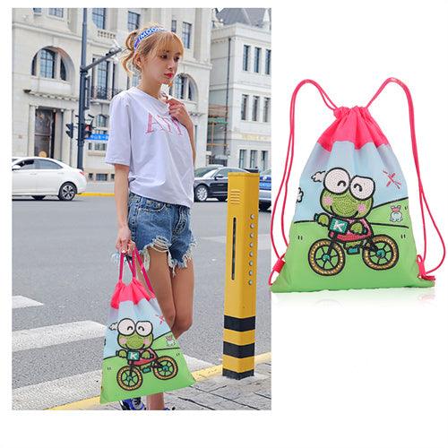 Diamond Painting Drawstring bag - Cartoon frog