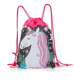 Diamond Painting Drawstring bag - unicorn