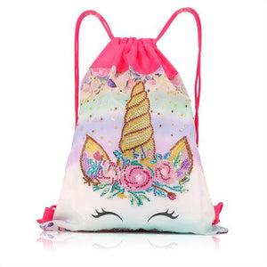 Diamond Painting Drawstring bag - Unicorn