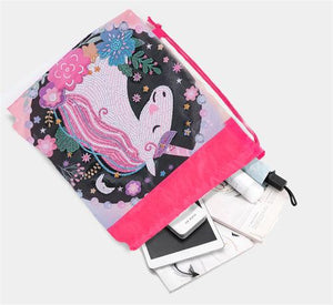 Diamond Painting Drawstring bag - unicorn