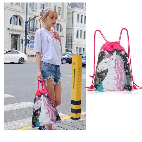 Diamond Painting Drawstring bag - unicorn