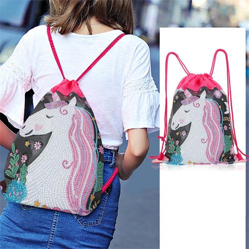Diamond Painting Drawstring bag - unicorn