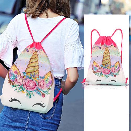 Diamond Painting Drawstring bag - Unicorn