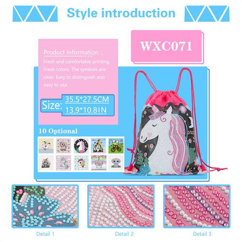 Diamond Painting Drawstring bag - unicorn