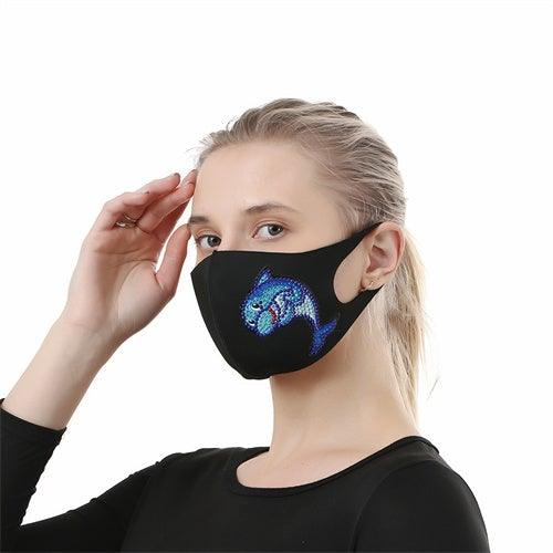 Diamond Painting Mask -Blue whale - Hibah-Diamond painting art studio