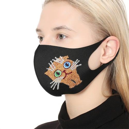 Diamond Painting Mask-Cat - Hibah-Diamond painting art studio