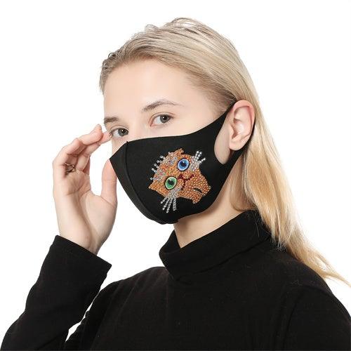 Diamond Painting Mask-Cat - Hibah-Diamond painting art studio