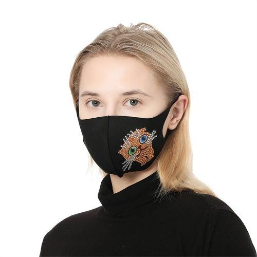 Diamond Painting Mask-Cat - Hibah-Diamond painting art studio