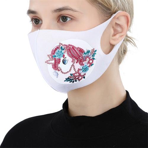 Diamond Painting Mask - Cute horse - Hibah-Diamond painting art studio