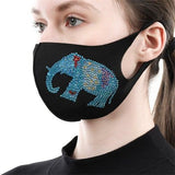 Diamond Painting Mask - Elephant - Hibah-Diamond painting art studio