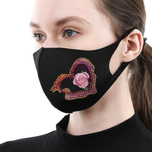 Diamond Painting Mask - Fire rose - Hibah-Diamond painting art studio