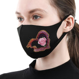 Diamond Painting Mask - Fire rose