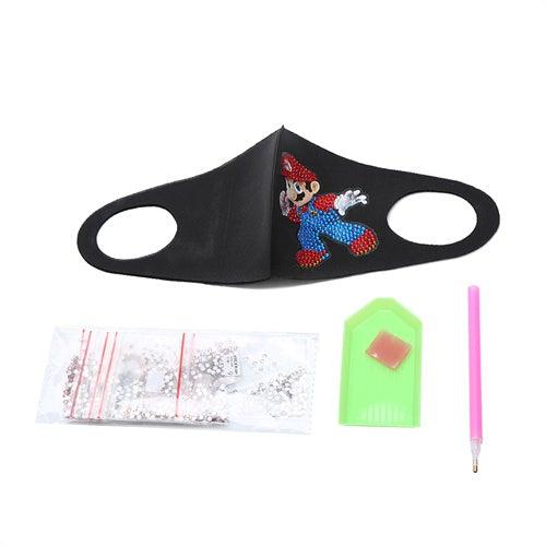 Diamond Painting Mask - Mario - Hibah-Diamond painting art studio