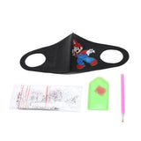 Diamond Painting Mask - Mario - Hibah-Diamond painting art studio